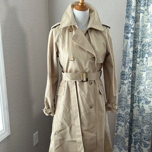 Ralph Lauren cotton tan trench coat